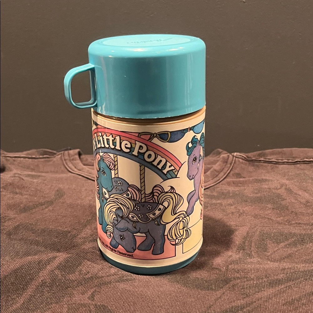 My Little Pony Thermos with Blue Lid